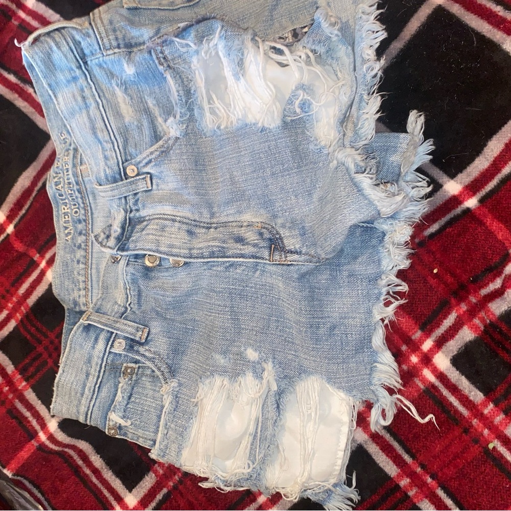 American Eagle Ripped Jean Shorts